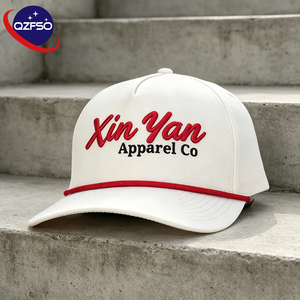 QZFSO Fashionable 3D Embroidered Logo High Quality Custom Embroidery Logo Daily Casual Streetwear 6 Panel Women's Men's Baseball - Product Image 1