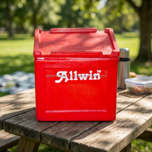 Glacière isotherme Allwin 20 litres, rouge, écologique, avec conservation de la fraîcheur - Product Image 2