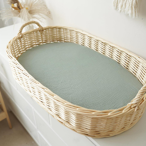 Vente Flash Drap-housse ultra-doux en coton lavé pour berceau, style européen-américain, pour bébés unisexes, matelas de berceau - Product Image 3