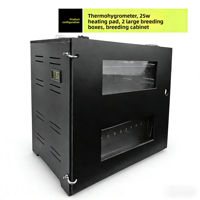 Terrarium d'élevage chauffé et ventilé en PVC isolé pour reptiles, grenouilles, scorpions, araignées et amphibiens - Vente en gros