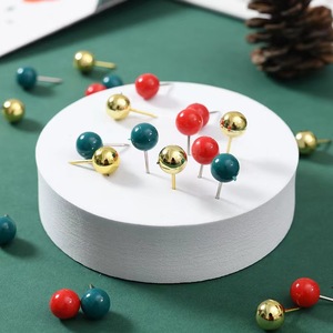 Ensemble de Noël de papeterie de bureau créative punaises en métal reliure et trombones pince à pouce durable - Product Image 3
