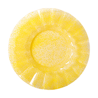 Assiettes de Luxe Nordiques Écologiques en Verre Sans Plomb, Faites à la Main, Motif Moucheté Moderne, Assiettes de Présentation pour Mariage