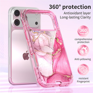 <span class=keywords><strong>Funda</strong></span> para Teléfono Móvil con Diseño de Mármol, Tres en Uno, Resistente a Impactos, para <span class=keywords><strong>iPhone</strong></span> 15 Pro y para 11/16 Pro 17 Pro Max - Product Image 3