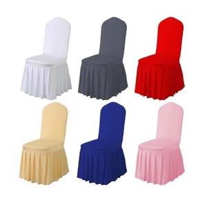 Housse de chaise plissée pour banquet d'hôtel et mariage, en Spandex/Polyester, classique et moderne, imperméable, lavable en machine, vente en gros <span class=keywords><strong>SONYA</strong></span> - Product Image 1