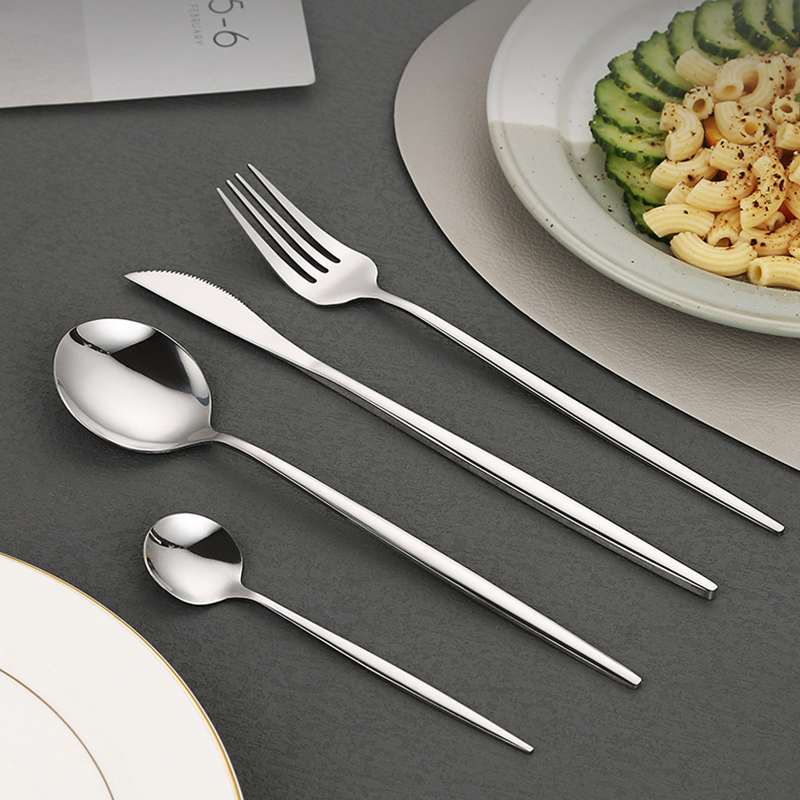 Eco-Friendly Stainless Steel Flatware Set Elegant Gold Silverware Modern Design Cutlery Cheap Bulk Knife Fork Spoon · image 2