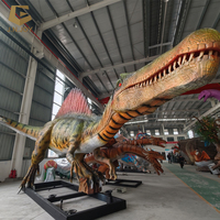 Statue de dinosaure géante télécommandée AD-53, modèle de dinosaure robotique animatronique Spinosaurus pour jardin