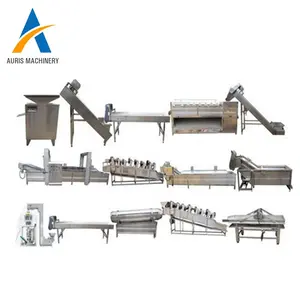 Low price stainless steel production line from washing peeling to packing machine to make potato chips