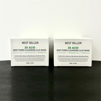 Masque facial en boue exfoliant de haute qualité pour le soin de la peau, affiner les pores, contrôler le sébum, améliorer les pores, hydrater et nourrir le visage