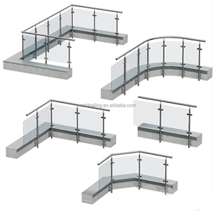 YL METAL Garde-corps en verre de haute qualité pour terrasse, garde-corps en verre noir pour <span class=keywords><strong>extérieur</strong></span> - Product Image 6