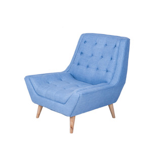 Venta caliente de la habitación de madera maciza sofá moderno distintos elegante sillón y <span class=keywords><strong>Otomano</strong></span> con pierna de madera - Product Image 1