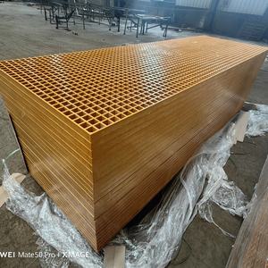 Promozione a buon mercato resistente alla corrosione FRP grata 38x38mm maglia pannelli in fibra di vetro per le acque reflue chimico del pavimento della piattaforma - Product Image 6