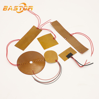 Chauffe-élément industriel électrique flexible en film de polyimide Kapton 6V/12V avec adhésif