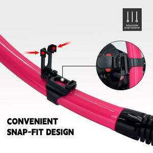 Tubo de Snorkel para Buceo en Aguas Poco Profundas, Boquilla de Silicona de Grado Alimenticio, Tubo de Respiración de PVC a Prueba de Fugas para <span class=keywords><strong>Entrenamiento</strong></span> de Natación - Product Image 5