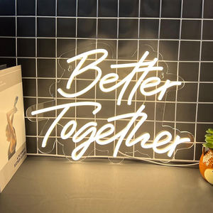 Enseigne au néon personnalisée « Better Together » pour la décoration murale, les fêtes, la chambre, <span class=keywords><strong>le</strong></span> bar, <span class=keywords><strong>le</strong></span> mariage, la maison, les anniversaires, la décoration artistique - Product Image 5