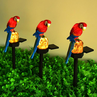 Fuente de luces solares LED de resina para lámpara animal de jardín al aire libre única con clasificación IP65