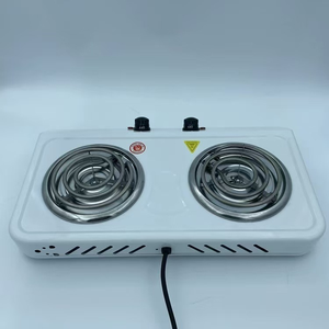 独立旋钮控制双热板不锈钢水烟煤燃烧器快速加热水烟煤点火器便携式 - Product Image 1