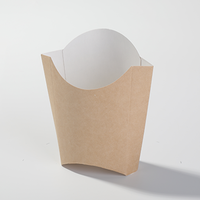 Vente en gros Boîte d'emballage en papier jetable de taille moyenne pour frites de pommes de terre chips Conteneur à collation