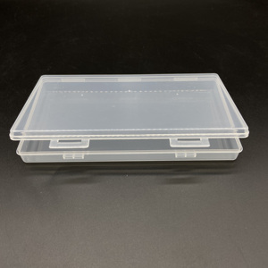 Double-button hộp nhựa ID thẻ ngân hàng lưu trữ thẻ nhựa hộp nhỏ không thấm nước bụi bằng chứng nhận lưu trữ hộp - Product Image 4