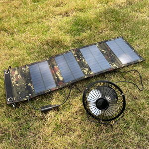 60W Mini Outdoor <b>Solar</b> Charger, <b>Foldable</b> Monocrystalline Silicon <b>Panel</b> with USB 5V Output for Camping Backpacking Mobile Power S - Product Image 4