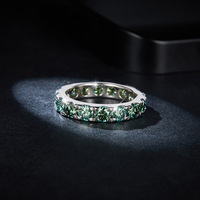 Anneaux pour femmes en or blanc 18 carats haut de gamme, sertis de moissanite ovale, pavé, certifiés IGI, prix de gros en ligne
