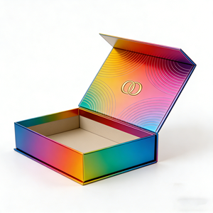 Strong Magnet Foldable Hard Paper Perfume <b>Box</b> with Four-Color Printing & Gold Foil Survives Rough Shipping - Product Image 6