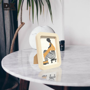 DX tasarımlar toptan yeni moda katı ahşap fotoğraf çerçevesi fotoğraf çerçevesi mdf ahşap resim - Product Image 5