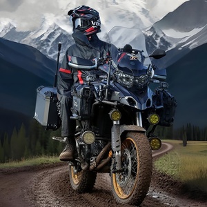 Combinaison imperméable pour motocycliste homme, veste et pantalon de pluie, vêtements de sécurité réfléchissants, imperméable intégral, vêtements de pluie pour livraisonurs - Product Image 6
