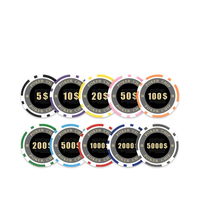 Jetons de Roulette Personnalisés YH OEM Jetons de Qualité de Casino RFID Jetons de Poker Abs de Jeu