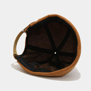 Gorro de Punto Corto Informal de Otoño Invierno para Hombre, Elástico, Unisex, Color Sólido, Personalizado, Estilo Hip Hop, de Pana, Tipo Melón - Product Image 3