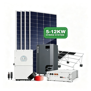 Système d'énergie solaire complet 5KW 10KW 20KW 30KW, kit de batteries lithium-ion, générateur hybride hors réseau pour usage domestique - Product Image 4