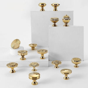 Hot Sale Polished <strong>Gold</strong> Brass Pull Handles Kitchen Cabinet <strong>Knob</strong> Furniture Cupboard Wardrobe <strong>Drawer</strong> <strong>Knobs</strong> - Product Image 2