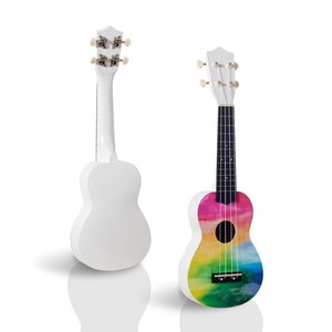 Ukulélé <span class=keywords><strong>de</strong></span> 21 pouces avec des images colorées d'instruments <span class=keywords><strong>de</strong></span> <span class=keywords><strong>musique</strong></span> <span class=keywords><strong>un</strong></span> petit ukulélé <span class=keywords><strong>de</strong></span> guitare arc-en-ciel - Product Image 3