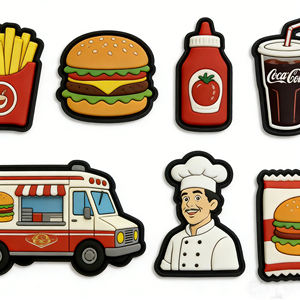 Parche de PVC genuino de la marca Maker Free Mockup 2D, personalizado, lavable, de goma suave, de polivinilo cloruro, para coser en prendas de vestir. - Product Image 4