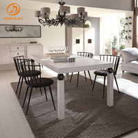 Lot de 6 ou 8 places de style moderne et classique, pour salle à manger, dossier haut en velours et couleur beige, livraison gratuite