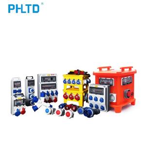 Boîte <span class=keywords><strong>de</strong></span> distribution d'énergie temporaire pour chantier <span class=keywords><strong>de</strong></span> construction en extérieur ignifuge PHLTD, monophasée, pratique, en plastique - Product Image 6