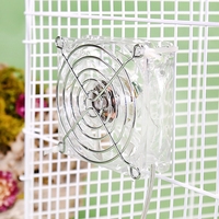 Ventilateur de refroidissement en acrylique pour hamster, prévention des coups de chaleur estivaux, accessoires pour cage en fer pour hamster
