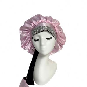 Gorro de Dormir Moderno con Pedrería, Alta Elasticidad, Suave y Cómodo, para Mujeres y Hombres, Turbante para Cabello Rizado o Quimioterapia - Product Image 3