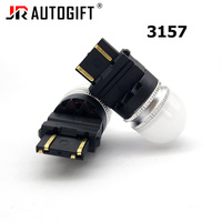 Ampoule de recul et de stationnement pour voiture S25 1156 BAU15S 1157 BAY15D T20 T25 3157 2016 18SMD, clignotant automatique 12V rouge sans polarité 7443