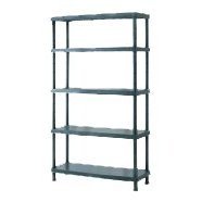 Étagère fixe en résine 40x90x188h 5 étagères Capacité de stockage des outils 300 kg - Product Image 2