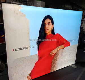 Nuevos productos Ideas <span class=keywords><strong>Admax</strong></span> Impresión personalizada de doble cara Caja de luz Led Seg Pared trasera de tela sin marco para publicidad promocional - Product Image 1