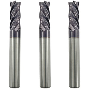 Fraise de tungstène en acier inoxydable importée 60 degrés 4 lames 10mm12 modèles spéciaux Allongé en alliage Altin ODM 303 304 - Product Image 1