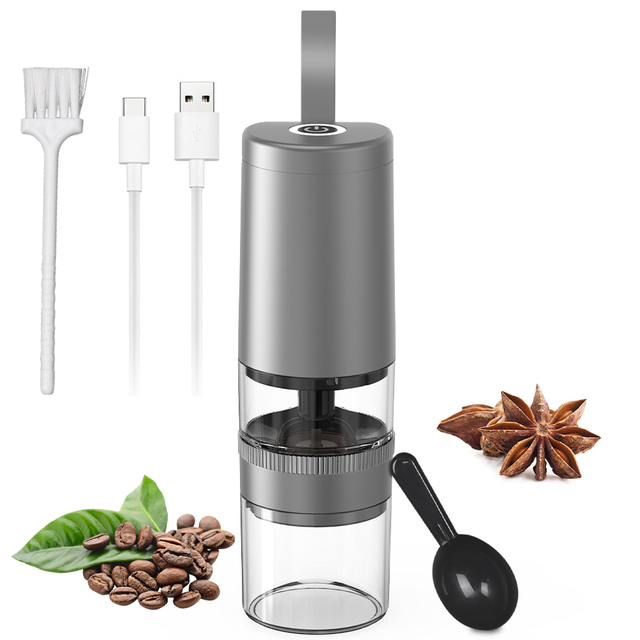 2026 Hot Sale Electric Coffee Grinder Mill for Coffee Beans Herbs Nuts-Mini Portable Grinder for Car Outdoor Household Use