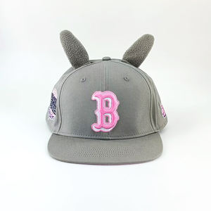 قبعة مخصصة بـ 6 ألواح مع تطريز ثلاثي الأبعاد لشعار حيواني وزخارف للأذن، قبعة هيب هوب للرياضات الخارجية والشارع - Product Image 2