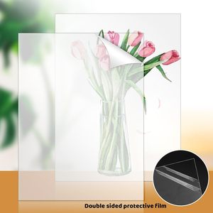 <span class=keywords><strong>Film</strong></span> de protection transparent auto-adhésif en PE de 50 cm de large, moulage par soufflage, facile à déchirer, adhésif temporaire, couverture de surface souple, vente en gros - Product Image 6