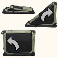 Fashion L Dog Carrier Boîte de transport pour animaux de compagnie Cage pour chien avec housse lavable et coussin doux