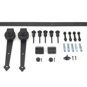 Accessoires de quincaillerie pour portes coulissantes en bois détachables au design moderne Ensemble complet de rails de suspension pour portes de grange <span class=keywords><strong>Rail</strong></span> de guidage coulissant - Product Image 2