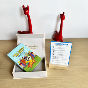 Impresión personalizada increíble embarazo natural nueva mamá afirmación tarjetas cubierta para mujeres niños bebés con caja deslizante - Product Image 2
