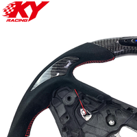 Volant sport en cuir noir avec LED en fibre de carbone personnalisé pour Toyota Supra GR Mk5 A90 A91 Coupé