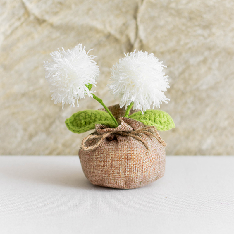 Boule de poils blanche