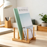 Étagère à vaisselle en bambou 2 pièces, support de rangement pour assiettes, support et rangement pour planche à découper, support de rangement pour menus.
